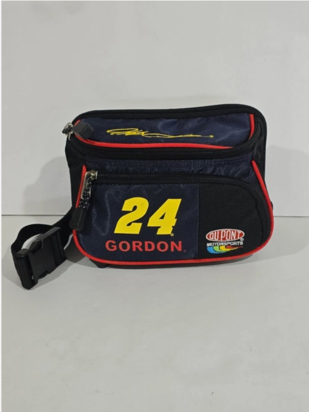 Vintage 90s NASCAR Jeff Gordon #24 Fanny Pack Rainbow Warrior DuPont Waist Bag